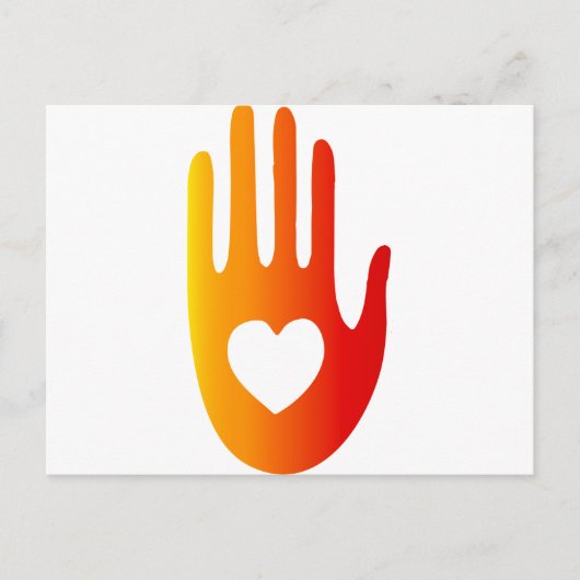 ハート ポストカード (正面)