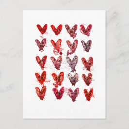 ハート ポストカード