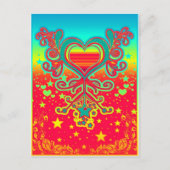 ハート ポストカード (正面)