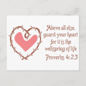 ハート ポストカード (正面)