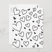 ハート ポストカード (正面/裏面)