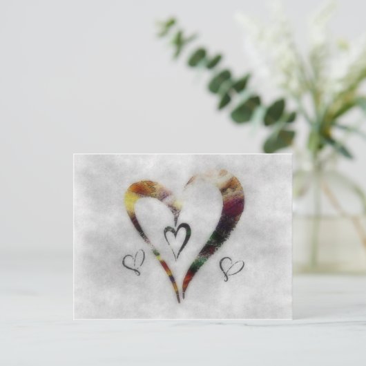 ハート ポストカード (スタンド正面)