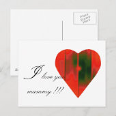 ハート ポストカード (正面/裏面)