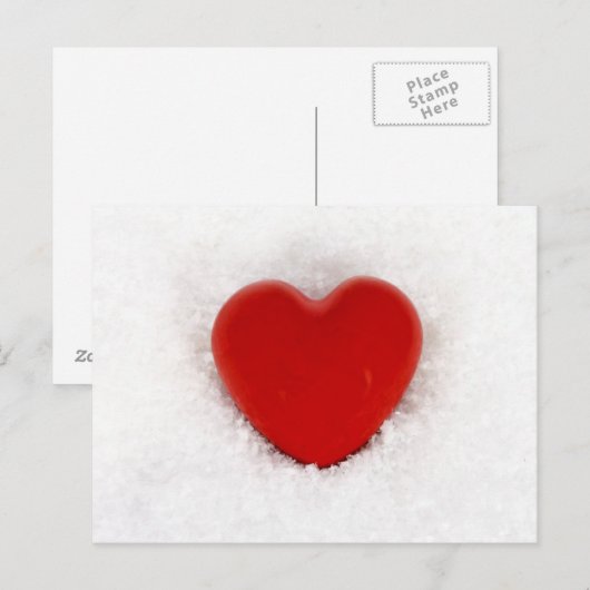 ハート ポストカード (正面/裏面)