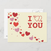 ハート ポストカード (正面/裏面)