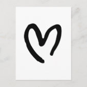 ハート ポストカード (正面)