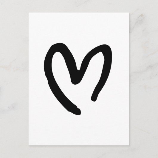 ハート ポストカード (正面)