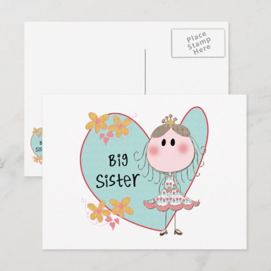 ハート ポストカード (正面/裏面)