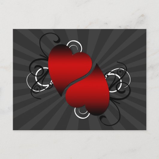 ハート ポストカード (正面)