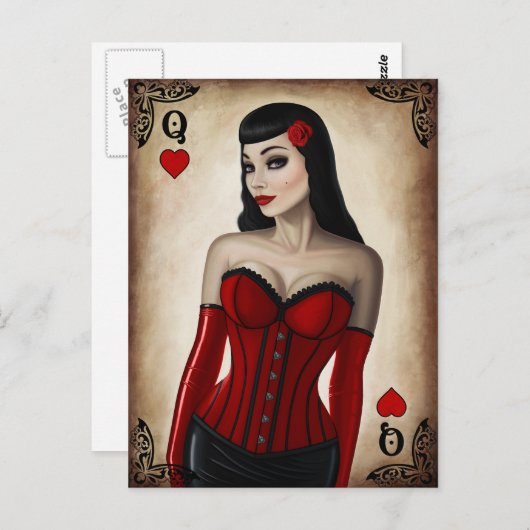 ハート ポストカード (正面/裏面)