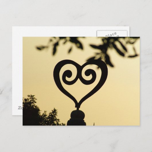 ハート ポストカード (正面/裏面)