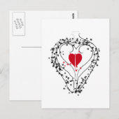 ハート ポストカード (正面/裏面)