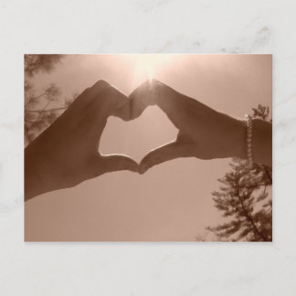 ハート ポストカード