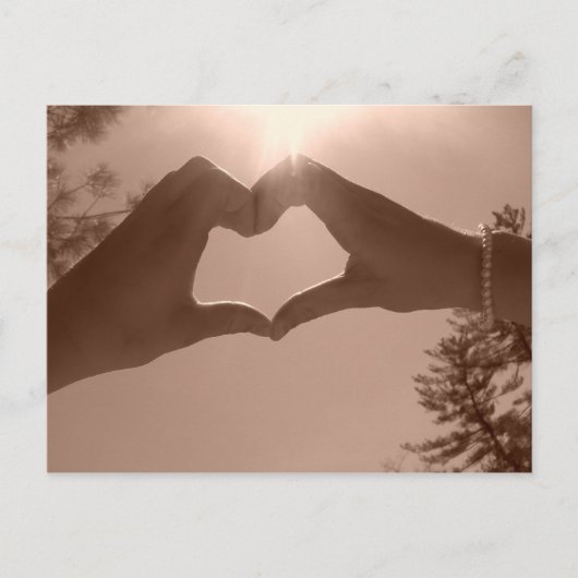 ハート ポストカード (正面)