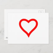 ハート ポストカード (正面/裏面)