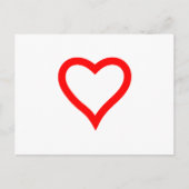 ハート ポストカード (正面)