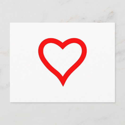 ハート ポストカード (正面)