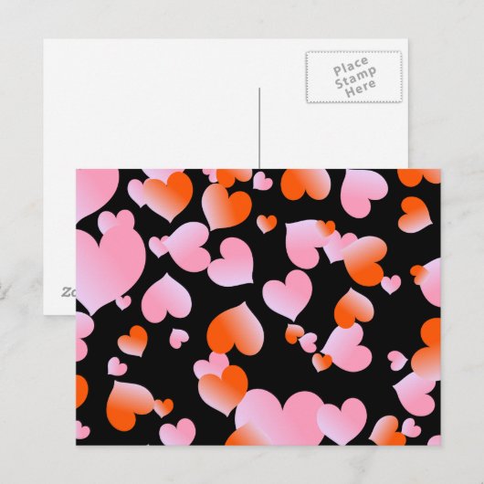 ハート ポストカード (正面/裏面)