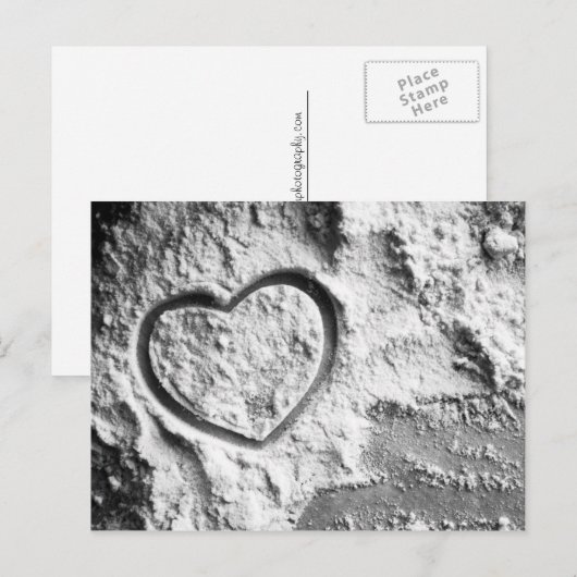 ハート ポストカード (正面/裏面)
