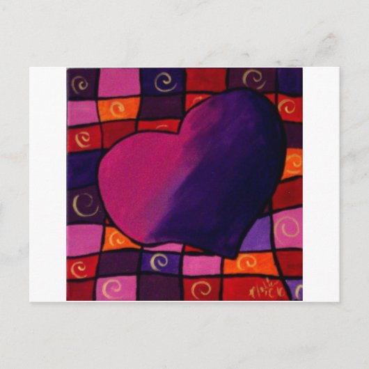 ハート ポストカード (正面)