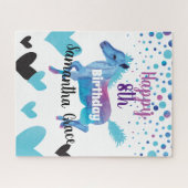 ハート&ポニーズ誕生日 ジグソーパズル (横)