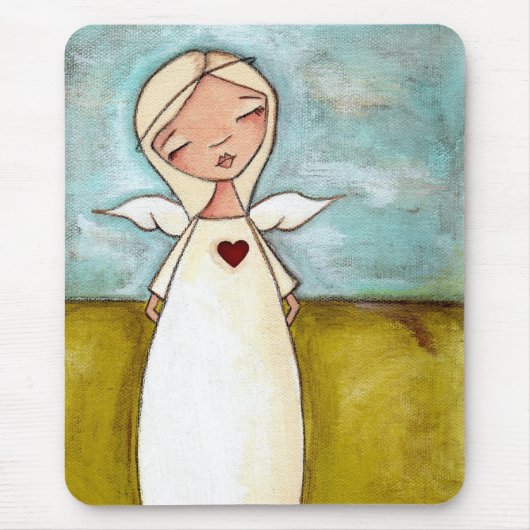 ハート-マウスパッドの純粋 マウスパッド (正面)