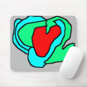 ハート マウスパッド (マウス)