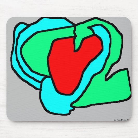 ハート マウスパッド (正面)