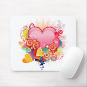 ハート マウスパッド (マウス)