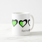 ハート・マグの再充電 コーヒーマグカップ (正面右)