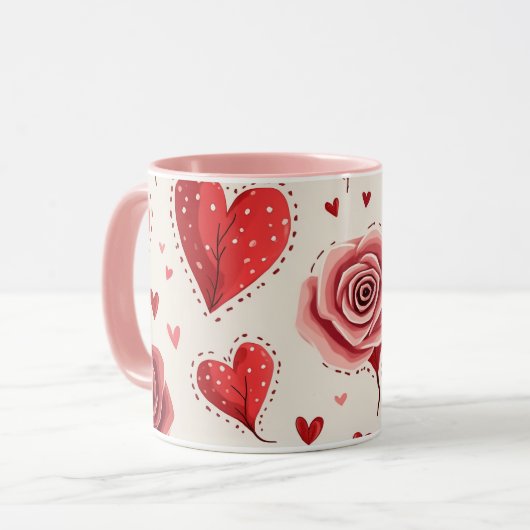 ハート マグカップ (正面左)
