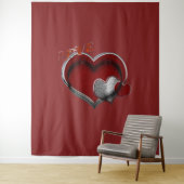 ハート マジック レッド ビジネス タペストリー エクストララージ (インサイチュ)