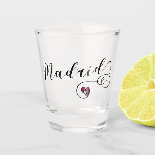 ハート・マドリード（スペイン） ショットグラス (正面)