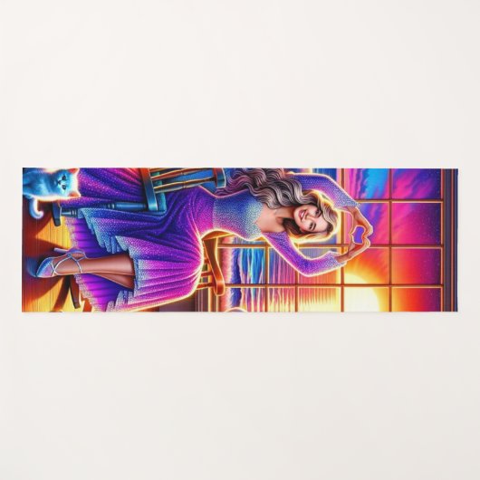 ハート ヨガマット (正面(横))