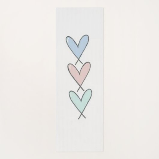 ハート ヨガマット (裏面)