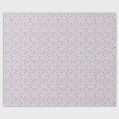 ハート – ライトパープルの濃い紫色転が-  ラッピングペーパー (フラット)