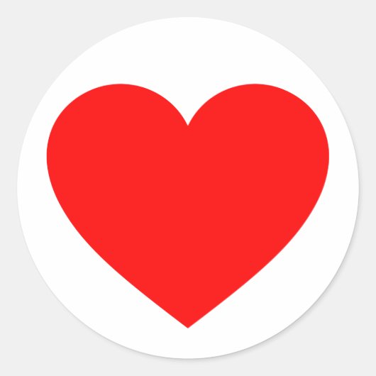 ハート ラウンドシール (正面)