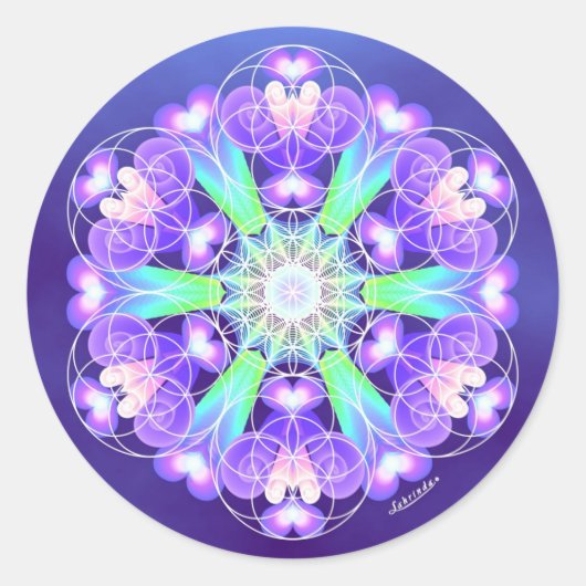 ハート ラウンドシール (正面)