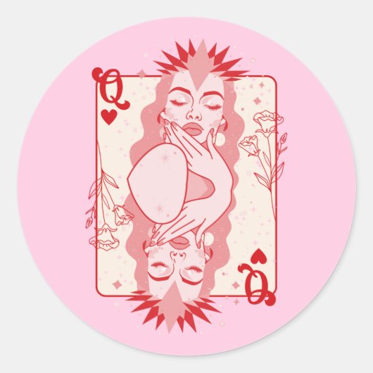 ハート ラウンドシール (正面)