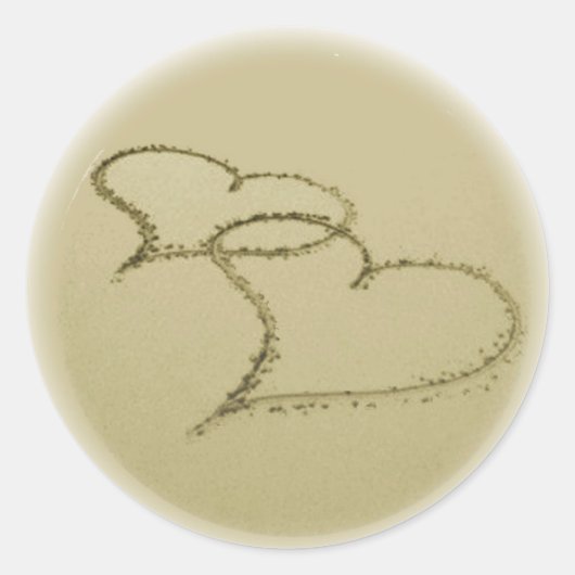 ハート ラウンドシール (正面)