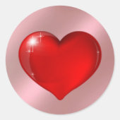 ハート ラウンドシール (正面)