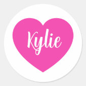 ハート  ラウンドシール (正面)