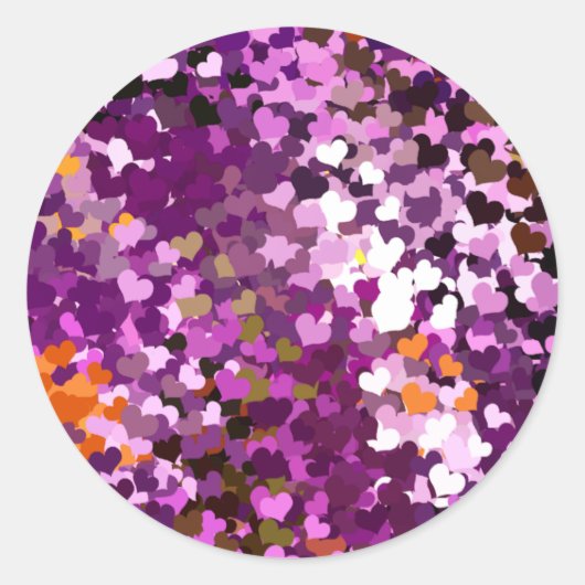 ハート ラウンドシール (正面)