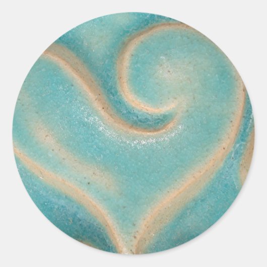 ハート ラウンドシール (正面)