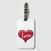 ハート ラゲッジタグ (正面縦)