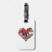 ハート – ラスベガス遊のカード形状 ラゲッジタグ (裏面縦)