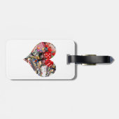 ハート – ラスベガス遊のカード形状 ラゲッジタグ (裏面横)