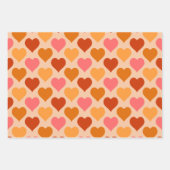 ハート ラッピングペーパーシート (正面3)