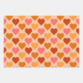 ハート ラッピングペーパーシート (正面2)