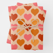 ハート ラッピングペーパーシート (インサイチュ)